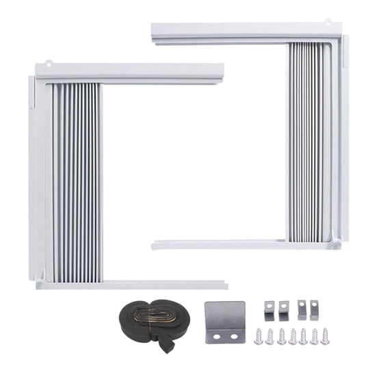 Window AC Side Panels Insulation Kit for Winter Summer - Windproof, Noise Reduction, Energy Saving, Easy to Install, Adjustable Window Unit Side Seals B