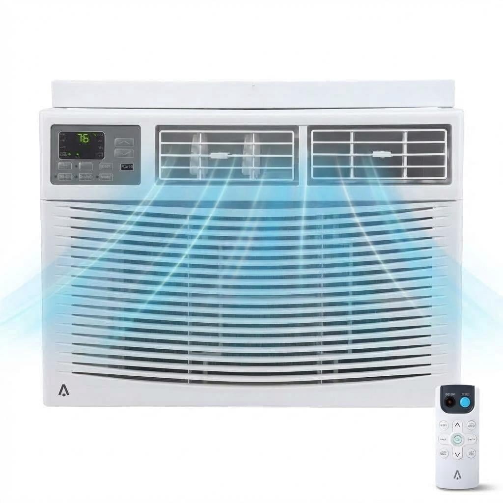 Window Air Conditioner – 12000 BTU Cooling/Dehumidifier/Fan – Ultra Quiet, Energy Efficient for Apartment, Bedroom, Living Room