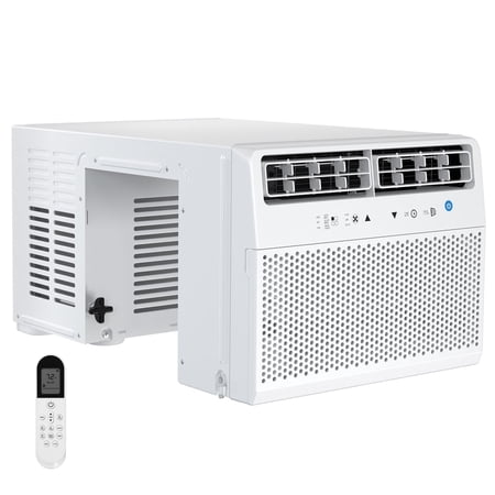 Window Air Conditioner12000 BTU Window AC Unit Cooling Room 550 sq.ftFast Cooling24H TimerDehumidifierEnergy SavingRemote Control for Living RoomBedroomOffice