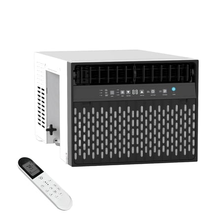 Window Air Conditioner 10000 BTU ,U-Shaped Saddle Portable AC Adjustable Windows Kit Washable Filter,Includes Remote Programmable Timer