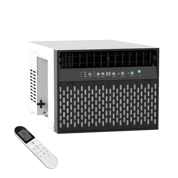 Window Air Conditioner 10000 BTU ,U-Shaped Saddle Portable AC Adjustable Windows Kit Washable Filter,Includes Remote Programmable Timer