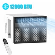 12000 BTU ASHRAE / 6300 BTU DOE Inverter Window Air Conditioner Unit,U-Shaped Saddle Portable AC Adjustable Windows Kit Washable Filter,Includes Remote Programmable Timer