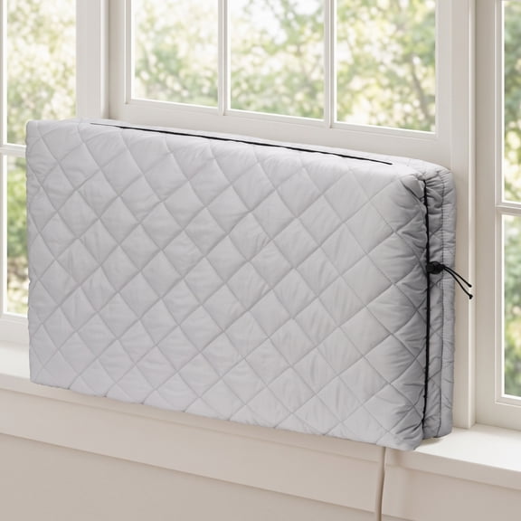 Window Air Conditioner Cover, Small Indoor AC Unit Guard, Adjustable Fit, 17x13x3.5