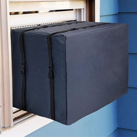 Window Air Conditioner Cover for Outside Unit, AC Covers for Outdoor Window Medium Size - 25.5" W x 20.5" D x 17" H Inches, Blue