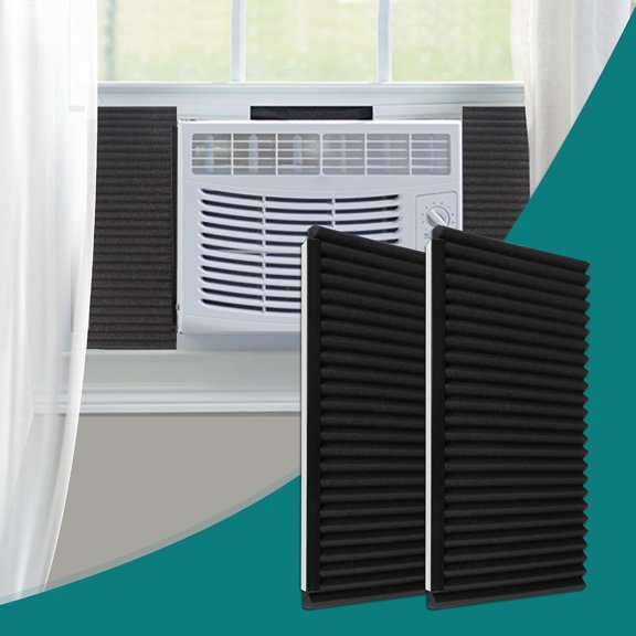 Window Air Conditioner Foam Insulating Panels Kits, AC Units Insulation Side Panels, 17 Inch x 9 Inch x 7/8 Inch