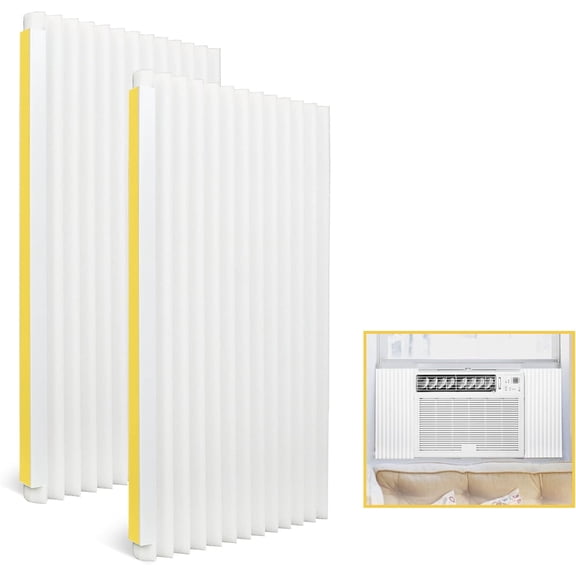 Window Air Conditioner Foam Insulation Panels, 17-Inch x 9-Inch x 7/8-Inch Window AC Units Side Insulated Panel Kit,2 Pack,White