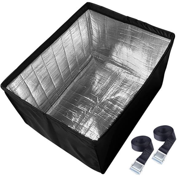 Window Air Conditioner Insulation Cover for Outside Unit, Outdoor Dust-Proof and Waterproof, 17"L 13"H 12"D - Black