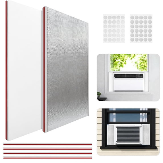 Window Air Conditioner Insulation Panel Kit, All-Season Foam Seal with ...