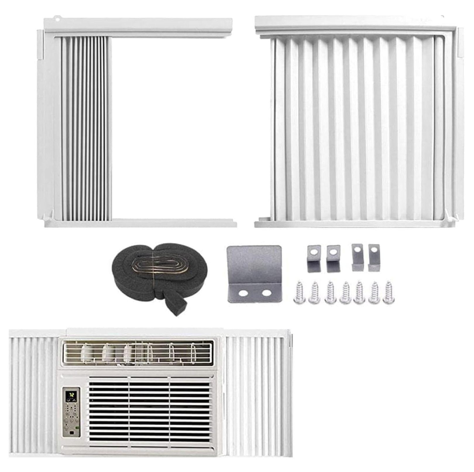 Replacement Cord For Window Air Conditioner Window Air Conditioner Side Panels with Frame Set, Room Accordion