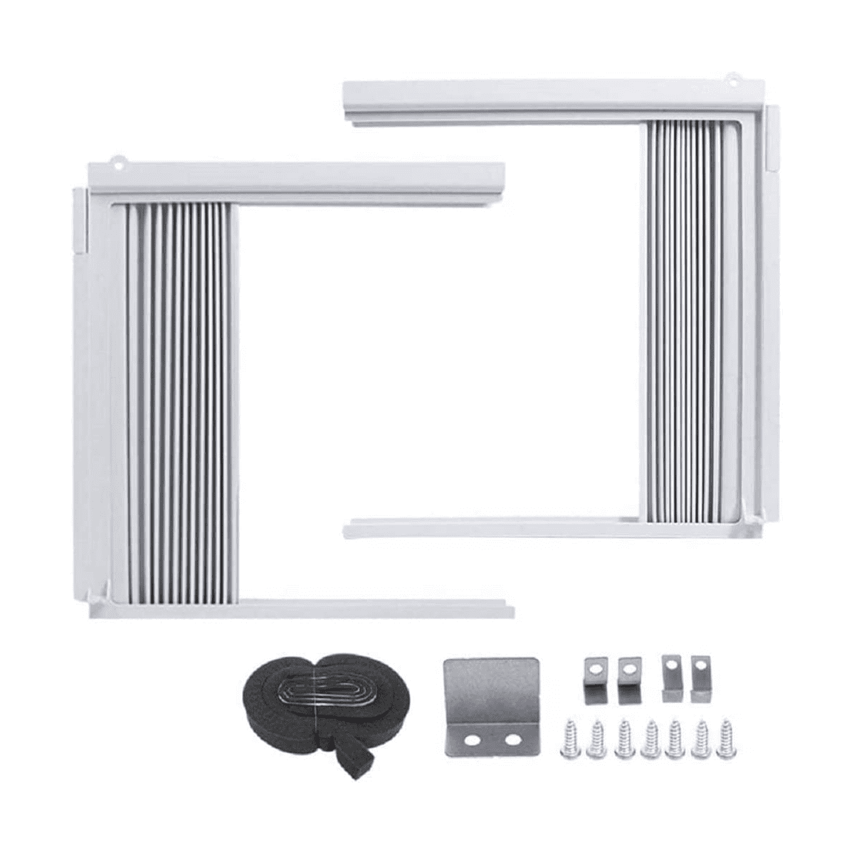 Window Air Conditioner Side Panels with Frame, Room AC Accordion Filler