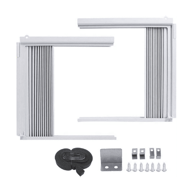 Window Air Conditioner Side Panels with Frame, Room AC Accordion Filler