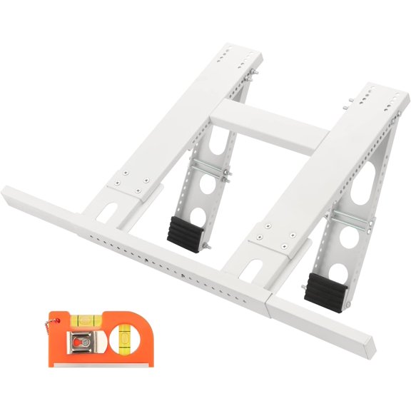 Window Air Conditioner Support Bracket, Universal Ac Window Bracket No Drilling and Tools Required, Heavy Duty Steel Holds Up to 220lbs, Fits Single Or Double Hung Windows, with Installation Manual