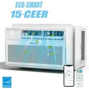 Uhomepro 10,000 BTU Window Air Conditioner, 15-CEER, Energy Saving 38%, Window AC Units with Washable Filter & Adjustable Window Fit, Portable Air Conditioners w/ 4 Modes - Cools up to 450 Sq. Ft