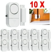 Window Alarm, 10-Pack Wireless Window Door Entry Alarm Burglar Security Alarm Magnetic Sensor Ideal for Home, Garage, Apartment, Dorm, Office