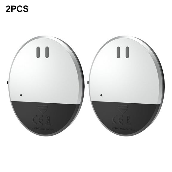 Window Alarm Device Set - Extra Loud 130dB Alarm & Vibration Sensors - Compatibility & Easy Installation - Great for Home, Office & RV Security (2 Set Black)