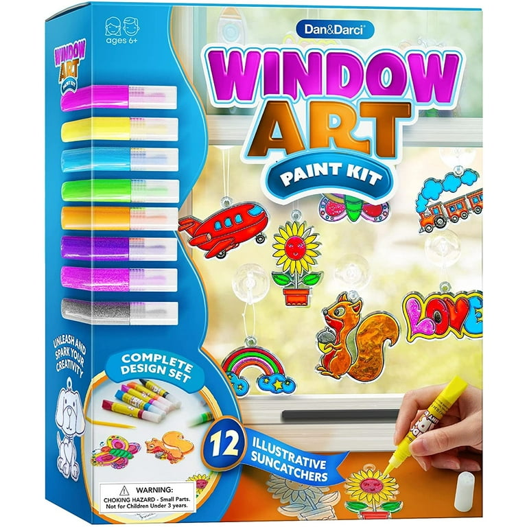 Window Art Paint Kit for Kids - Arts and Crafts for Girls & Boys