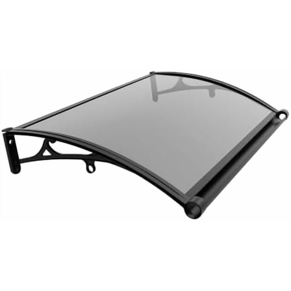 Window Awning Door Canopy, 40.15" X 24.4" Awnings for Doors with Drainage Sink, Aluminum Alloy Bracket Window Canopy for Porches, Windows, Garden Balconies and Garages to Avoid Rain Snow Sunlight