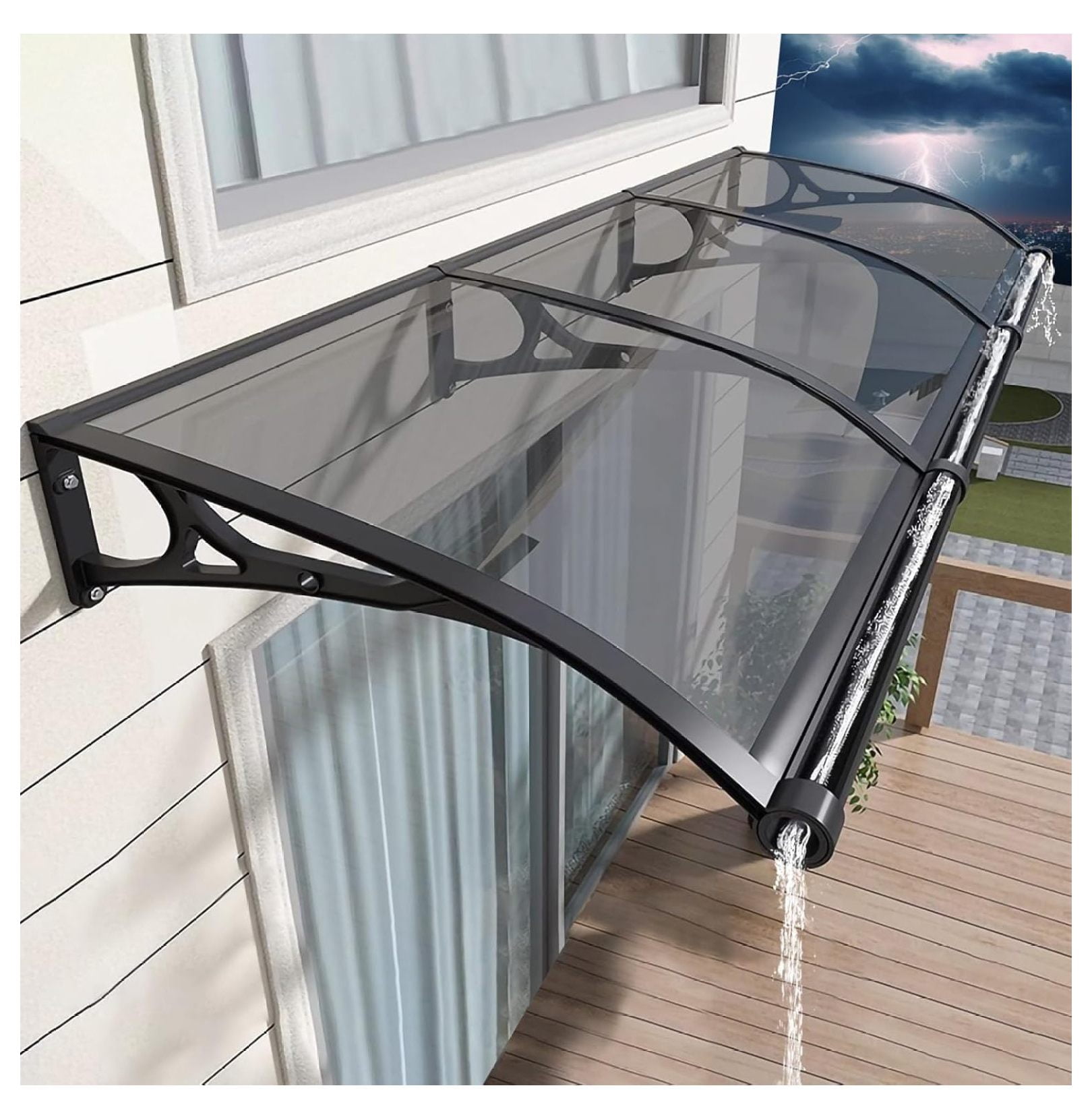 Window Awning Door Canopy, Awning for Door Entrance, Polycarbonate ...