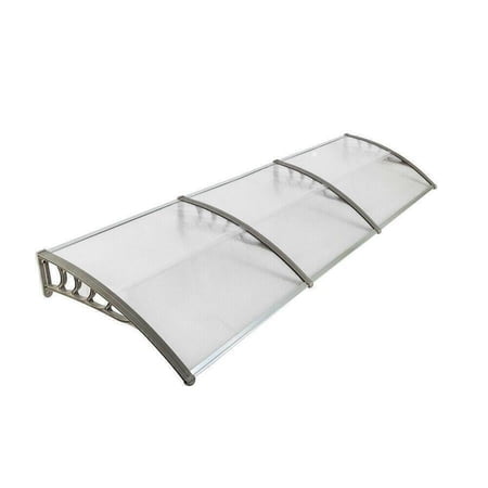 Window Awning, Sun Shade Canopy with Hollow Sheet for UV, 40" x 120”