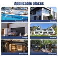 thumbnail image 1 of Window Awning with Drainage Sink, ABS Bracket & Solid Polycarbonate Endurance Panel, All-Weather Protection for Front Door, Window, Patio (32*40), 1 of 8