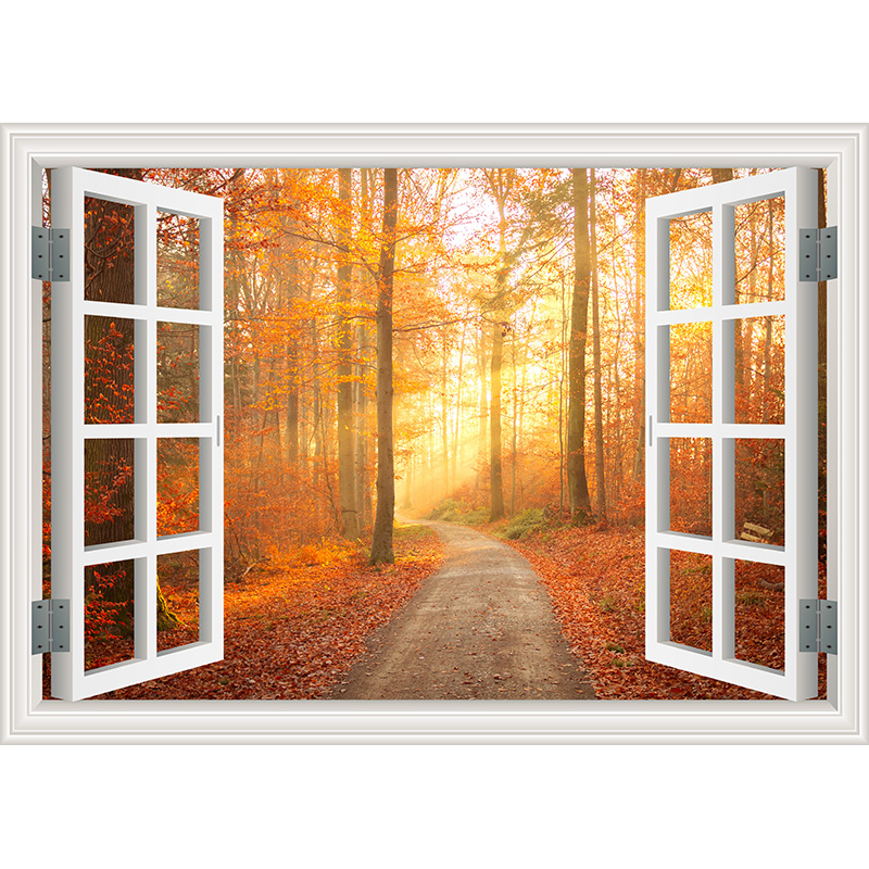 Window Beach Coconut Tree Photography Backdrops Props Scenery Mall ...