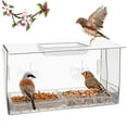 thumbnail image 1 of Window Bird Feeder. Birds Feed Undisturbed Whilst You Watch. Innovative Feeders with Strong Suction Cups, 1 of 7