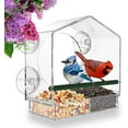 thumbnail image 1 of Window Bird Feeder for Outside with Strong Suction Cups Fits for Cardinals, Finches, Chickadees, 1 of 5