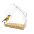 thumbnail image 1 of Window Bird Feeder with Suction Cups – Transparent Design for Easy Viewing, Drainage Holes Keep Food Fresh, Perfect for Indoor or Outdoor Use, 1 of 7
