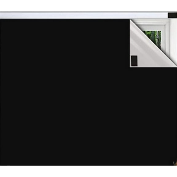 Window Blackout Fabric 1 Pc,Blackout Blinds Shade,Full Blackout Blind,Portable Blackout Curtains Window Cover,Cuttable DIY Blackout Blind for Apartment,Bedroom,Travel & Temporary (Black)