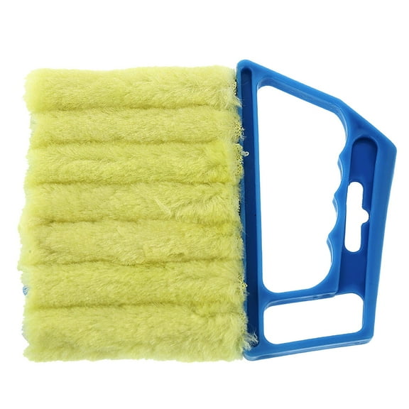 Window Blind Cleaner Duster Brush,Blind Cleaner Brush,Blinds Dust Shutters,Mini Washable & Removable Window Air Conditioner Duster with 7 Slat Handheld Household Kitchen Cleaning Tools,6.3x5.3 inch