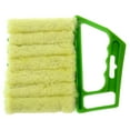 thumbnail image 1 of Window Blind Cleaner Duster Tool,Washable 7 Fingers Dusting Cleaner and Air Vent Cleaner,Shutter Cleaner Brush,Blinds Air Conditioner Keyboard Fan Duster Dirt Housekeeping Tool(Green,6.3x5.31"), 1 of 7