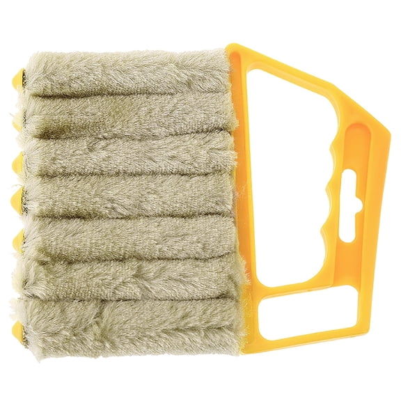 Window Blind Cleaner Tool with Washable Microfiber Sleeves for Air Conditioner Vents and Shutters Multi-Color Duster Set for Household Dust Removal A290 Yellow