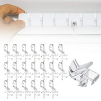 Window Blind Clip Replacements, 20Pcs 1.87-Inch Blind Clip Replacements, Heavy Duty, Easy Install Snap-On Clips For Wood Window Blinds, Meiiso