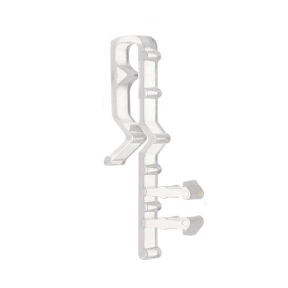 Window Blind Clips, Plastic Retainer Clips, Hidden Clips for Window Blinds, Easy Install No Drilling, Transparent Clips for Blind Track Splint, Curtain Positioning Clip 12 Pcs