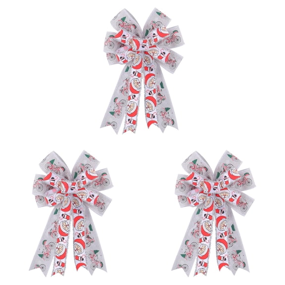 Window Bow Wreath Door Hanging 3PCS