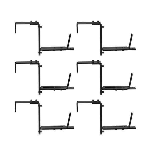 Window Box Hanging Brackets Weather Resistant Adjustable Mounts Expandable Window Box Holder set for Outdoor Planter