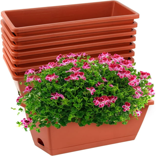 Window Box Planter,Flower Window Boxes, Rectangle Planters Box with