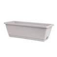 thumbnail image 1 of Window Box Planter, Rectangular Planter Box, Plastic Flower and Vegetable Planting Pots Plant Containers for Indoor Outdoor Garden, Patio, Home Decor L-Light Gray, 1 of 4