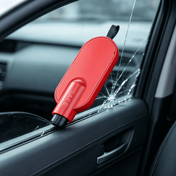 Window Breaker,Car Emergency Escape Tool, Underwater Function Window Breaker & Hidden Seatbelt Cutter, Vehicle Crash Rescue Safety Hammer, Automotive Life Saving Tool