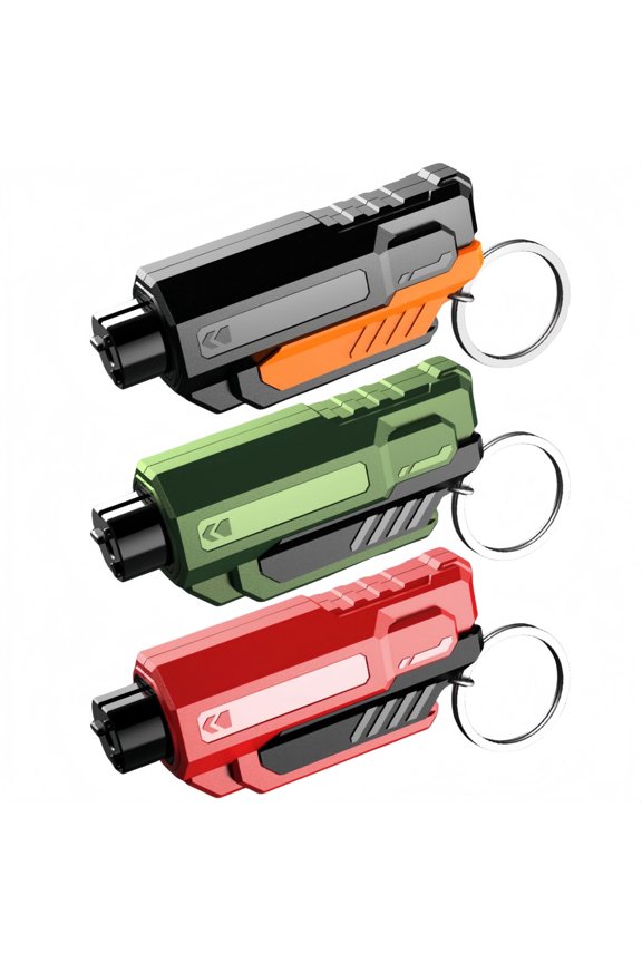 Window Breaker and Seatbelt Cutter Keychain,2 in 1 Car Safety Hammer Glass Break Under Water,Emergency Window Punch Escape Tool for Vehicle (3, redgreenorange)