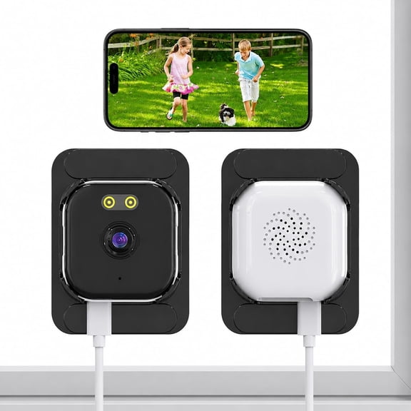 Window Camera 3MP for , Indoor Cameras with Anti-Glare Color Night Vision, AI Motion Detection, 24/7 Recording, 2.4GHz & 5GHz Camera, Easy Install
