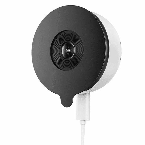 Zunlantk Indoor Security Camera with Human Detection & 2-Way Audio, 3MP, Wireless, White