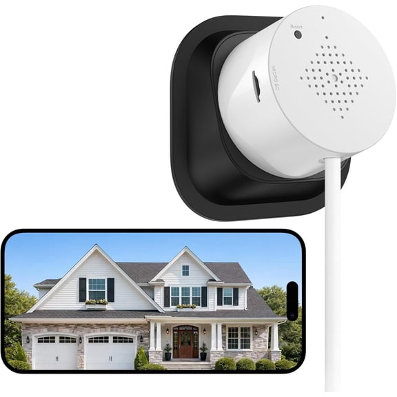 Window Camera with No-Drill 18? Tilt Angle Mount, -Band 2.4GHz & 5GHz WiFi, Indoor Camera for Outdoor , Color Night Vision, AI Human Detection, White