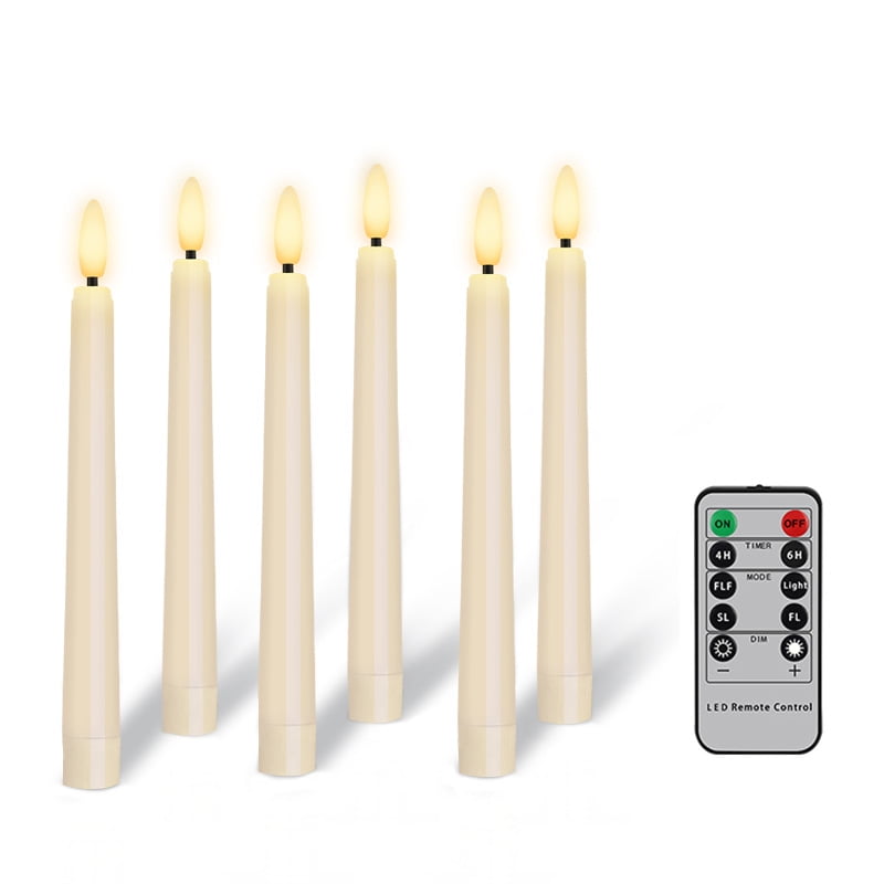 Window Candles, 6 Pack LED Battery Operated Christmas Candles for