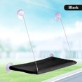 thumbnail image 1 of Window Cat Hammock Bed Cozy Cloud-Like Pet Supplies Household Portable Cats Naptime Tool Simple Secure Ultra-Soft Sill Pets Beds (Black), 1 of 7