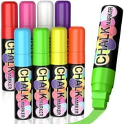 Window Chalk Markers,Liquid Chalk Highlighter Markers,8 Colors Chalkboard Markers Pen,Window Paint Washable Markers for Blackboards LED Poster Business Menu Board，Colored Highlighter Pens