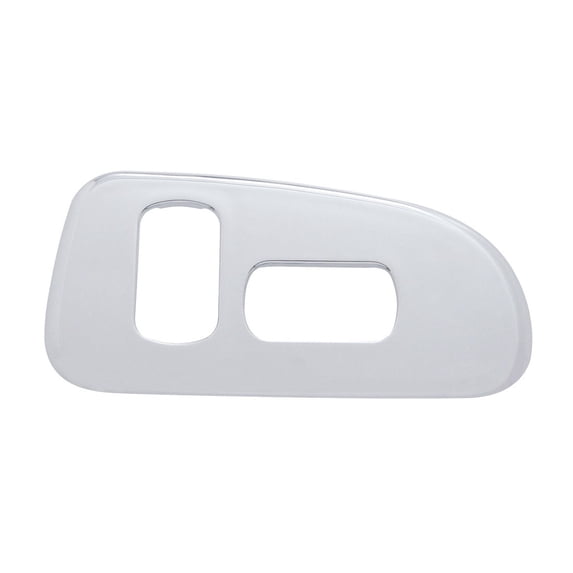 Window Chrome Plastic Switch Panel 2 Cutouts For 2006-2019 Peterbilt -Passenger