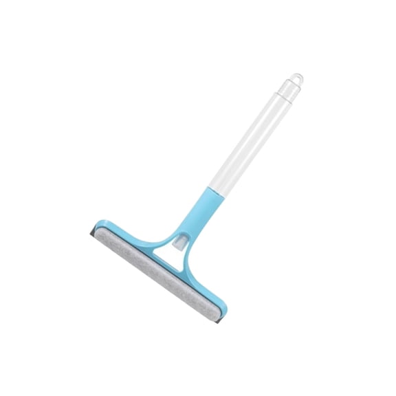 Window Cleaner Squeegee,Long Handle Ergonomic,Window Cleaning Squeegee,Handheld Squeegee for Glass Doors,Glass Squeegee Window Washing Tools For Household Door Car Windshield(Blue-14.8 Inch)