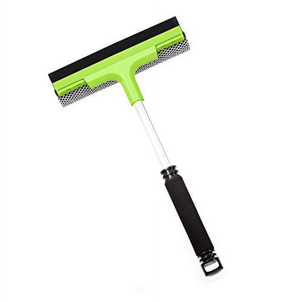 Tinymori Car Window Cleaner Squeegee with Sponge and Rubber Blade Cleaning  Tool Wiper with Spray Bottle 3 in 1 Multipurpose | for Indoor and Outdoor