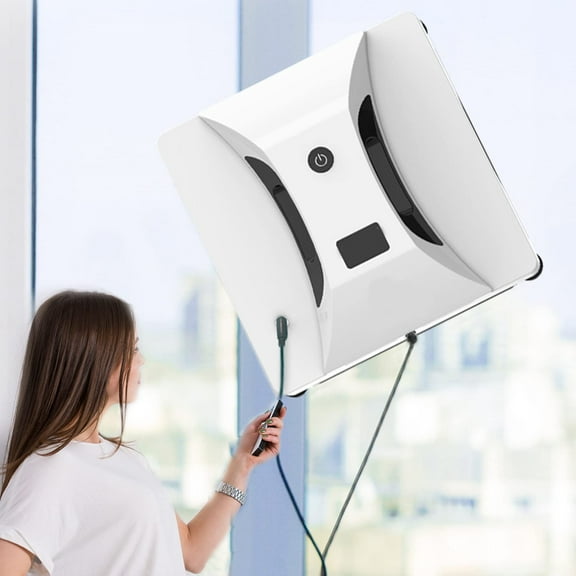 Window Cleaning Automatic Robot Electric Glass Vacuum Cleaner Glass Cleaning Robotic Window Vacuum Cleaner Magnetic Remote Window Cleaner,for High-rise Windows Tiles Bathroom and Marbles